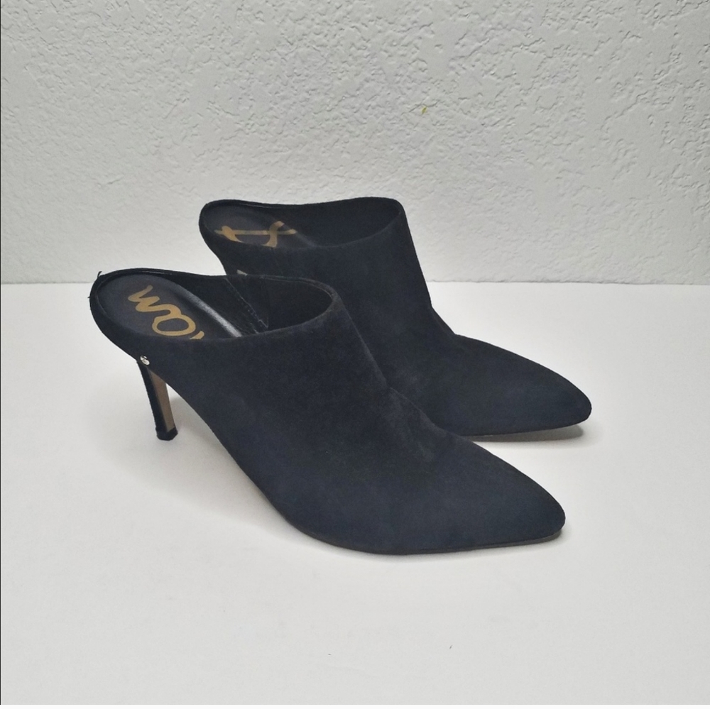 Sam Edelman Black Suede Oran Dress Mules - Picture 5 of 8